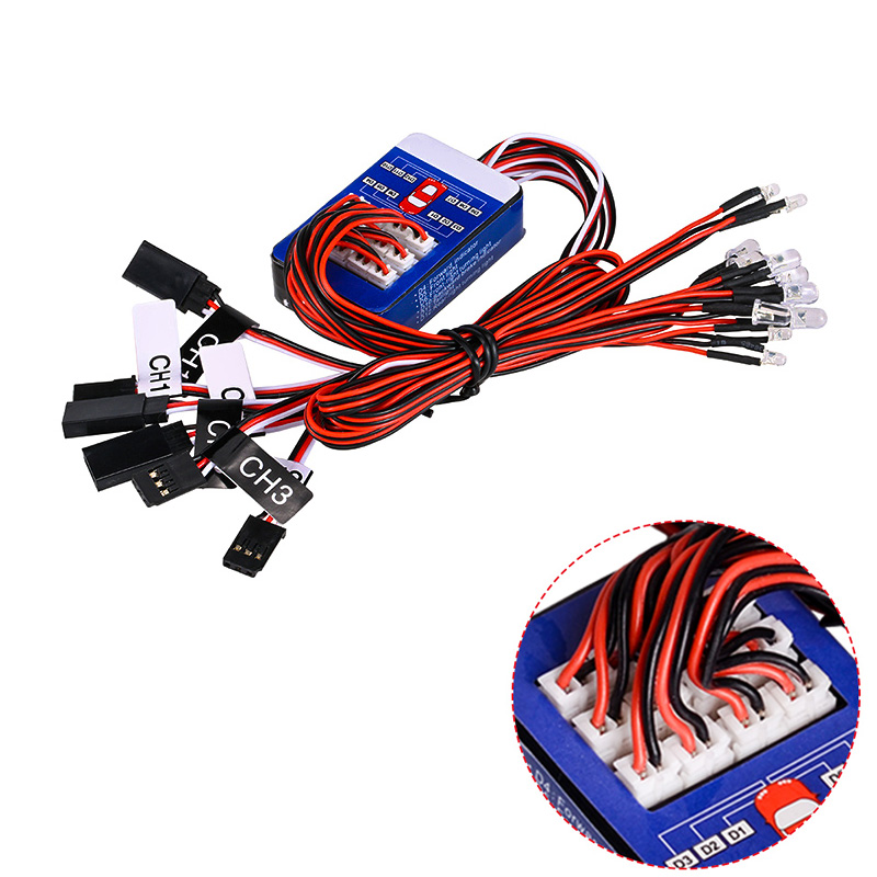 Rc Drift Car Kit - Zestaw oświetlenia RC 12 LED, inteligentne