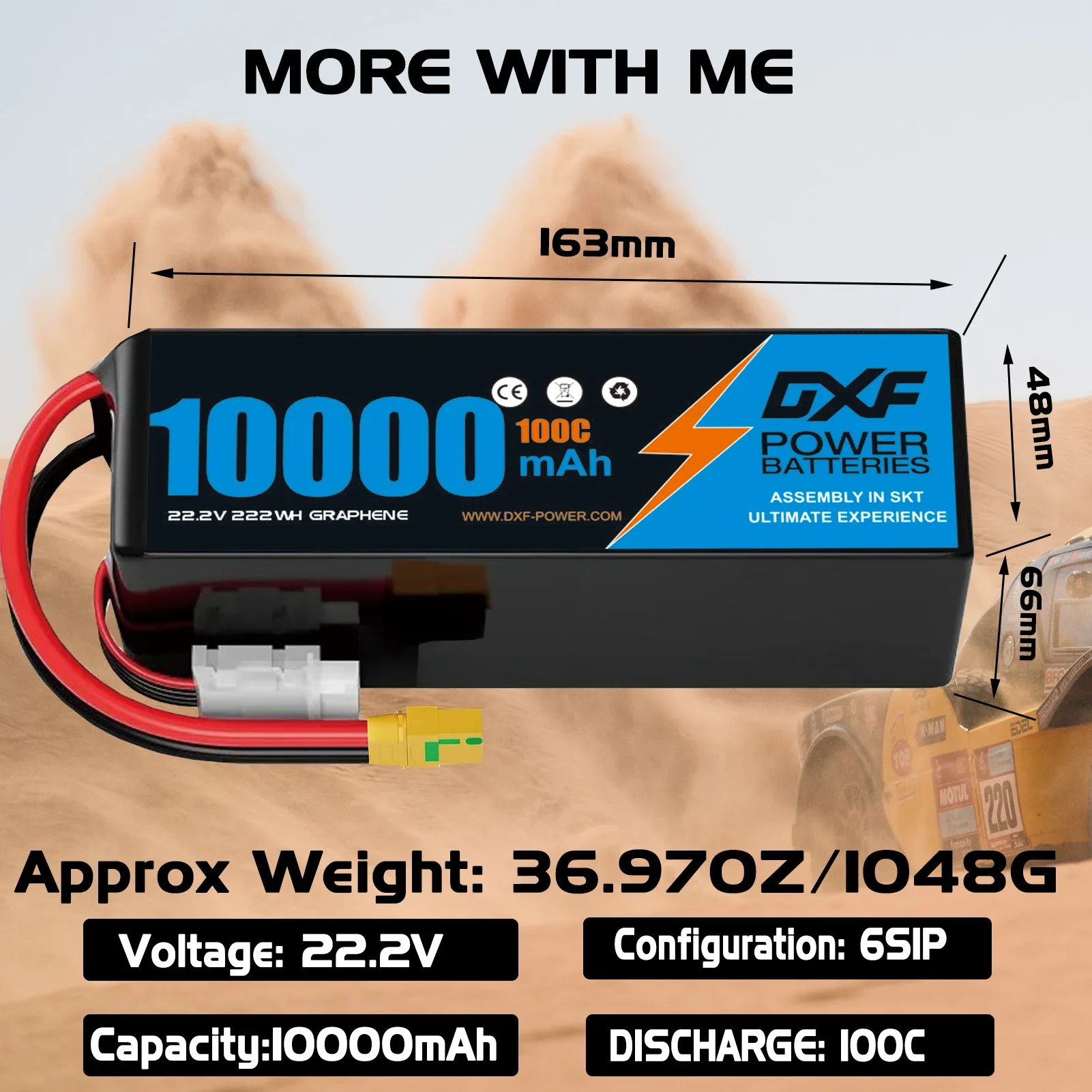 Akumulator Lipo DXF 6S 10000mA – Rc Drift Car Kit recenzja i cena