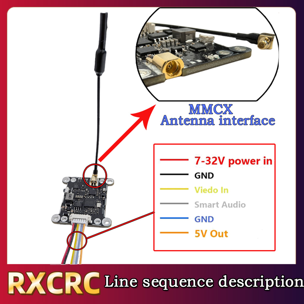 Moduł RXCRC 5.8G 48CH 1.6W VTX – Drone Rc Fpv recenzja i cena