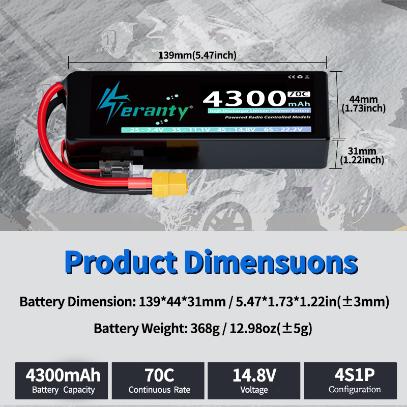 Akumulator Lipo TERANTY 4S 430 – Drone Rc Truck recenzja i cena