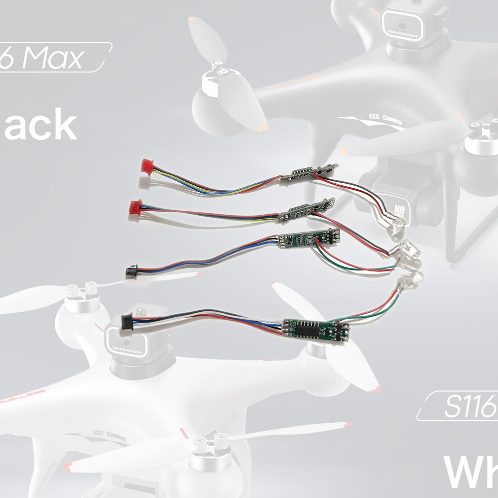 Płytka ESC z listwą świetlną,  – Drone Rc S116 recenzja i cena