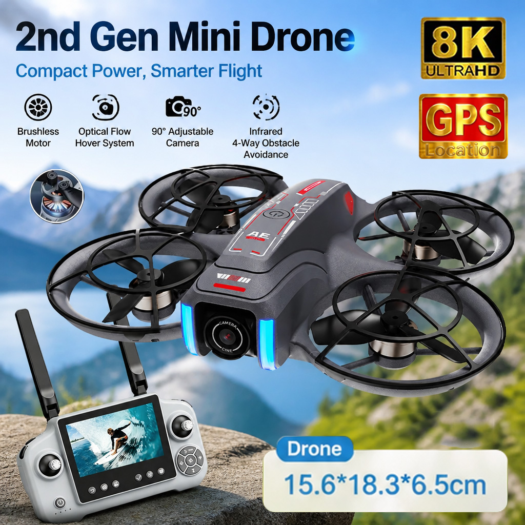Mini dron AE21 z podwójną kame – Drone Ae Rc recenzja i cena