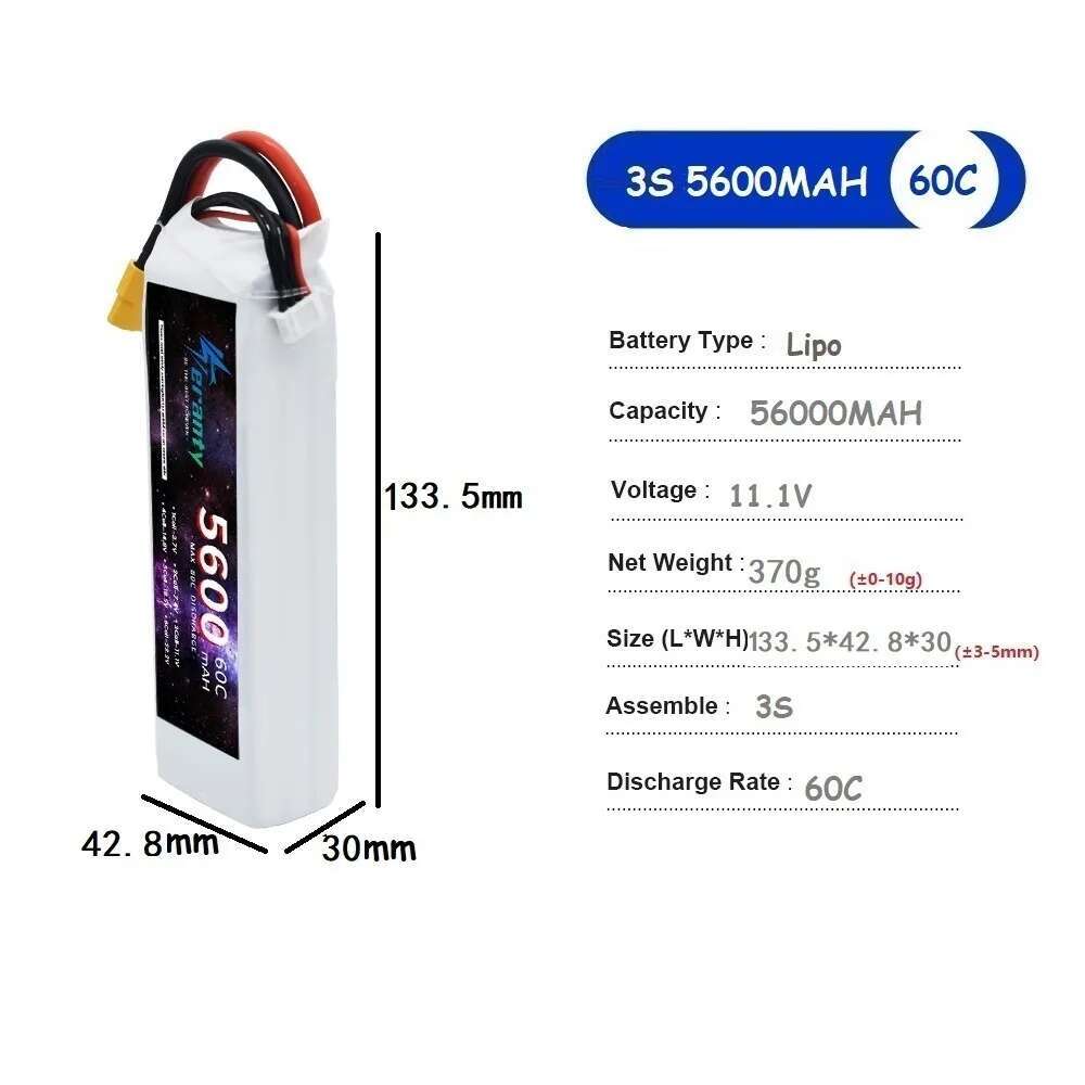 TERANTY 5600MAH 60C 2S 3S 4S 6 – Rc Drift Car Kit recenzja i cena